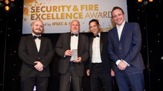 Gallagher named Security Software Manufacturer of the Year at the 2022 Security & Fire Excellence Awards . Credit: Gallagher